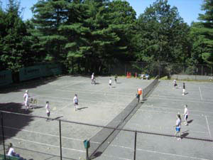 Kids Playing on Outdoor Courts