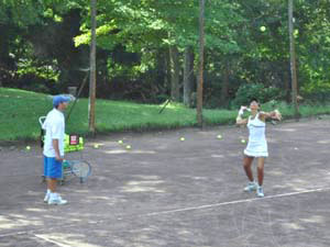 Outdoor Tennis Lesson