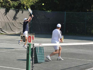 Men Playing on Outdoor Courts